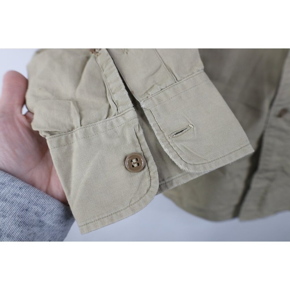 Vtg 40s 50s Elbeco Poplin Mens 15.5 Military Styl… - image 5